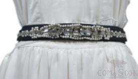 Belt-Elastic Band, Diamond, Pearl