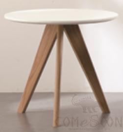 Table, Mdf Paste Oak Leather+ Oak Legs
, D30* 35 cm product image