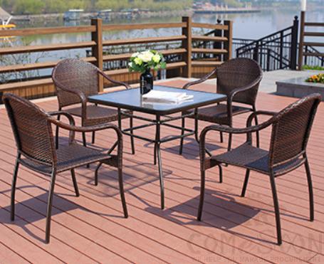 Outdoor Table and Chair, 80*80*71cm product image