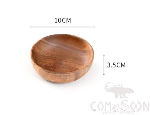 Wooden Plate Φ10*H3.5cm