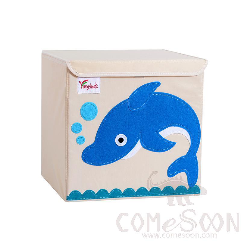 亚麻储物篮-33*33*33cm, 防水涂层帆布亚麻+ 中密度纤维板插片