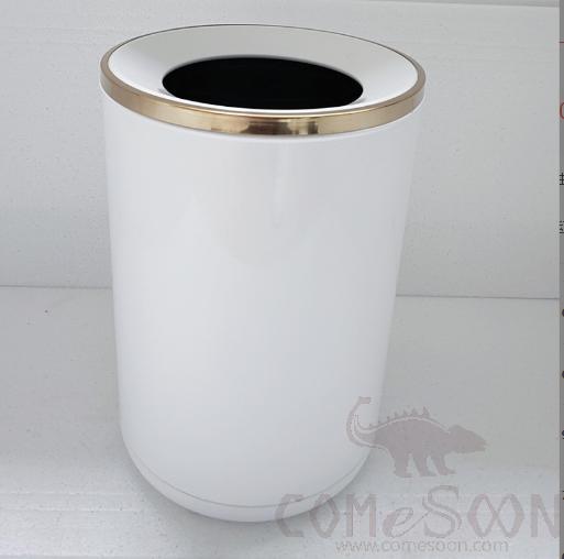 6L Trash Can Without Lid, Stainless Steel, D20*H30.5cm, Dustbins