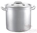 Ss Stock Pot with Cover, 400x400mm