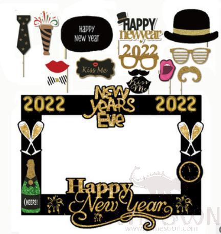 2022 Happy New Year Photo Props