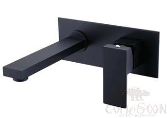 Set Black Embedded Desk-Brass