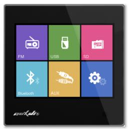 Music player with amplifier