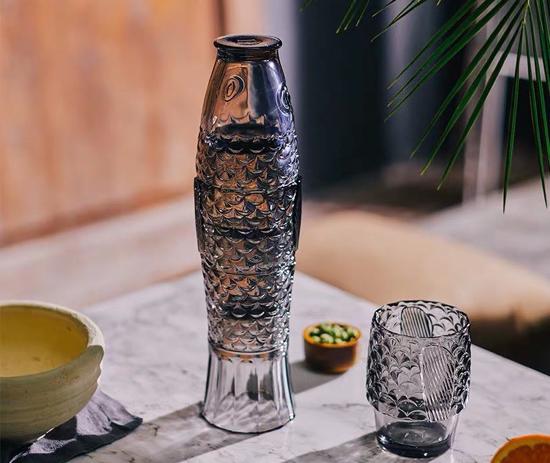 Glass Decorations/glass Vase 8.5*8.5*32.5cm