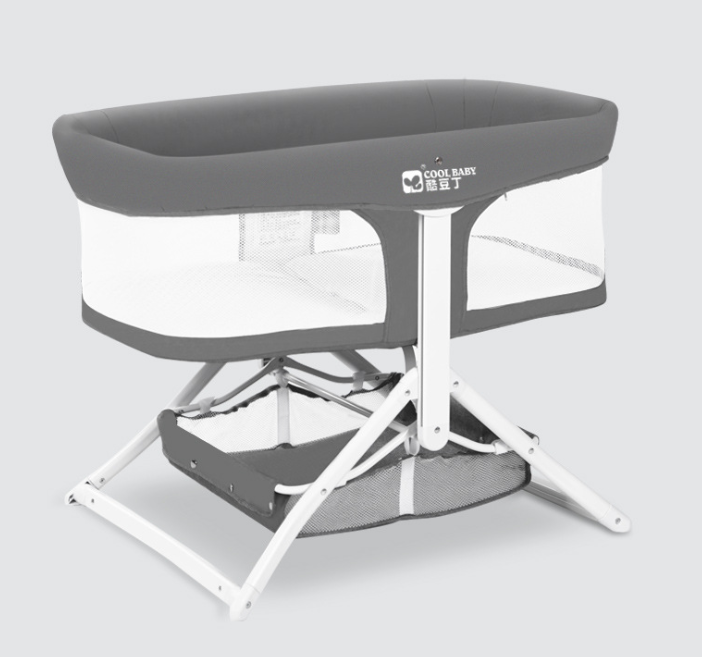 Baby Bed, 94*55*70cm, Aluminum Alloy+ Bs+ Pu  Baby Cot, Baby Bed Foldable product image