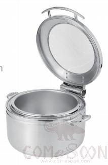 Round Glass Lid Vision Soup Station Dish, 12L