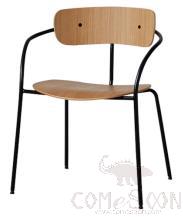 Chair, Birch Core, Imported Natural White Wax Finish, 565*485* 765 mm