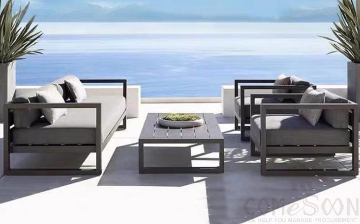 Outdoor Tables and Chairs, High Density Sponge, 140*75*70cm product image