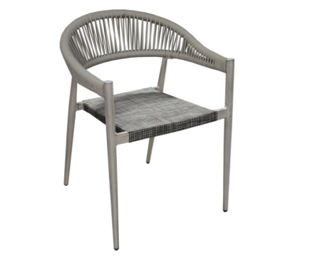 Outdoor Dining Chair, Aluminum Alloy