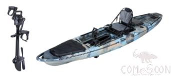 Double 13' Pedal Boat, Lldpe, L397.5*W85.5*H48 cm