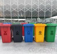 Rubbish Bin, 56*48*79cm, Green, 100L