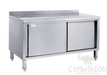 Ss Work Table with Under Cabinet & 2 Shelves