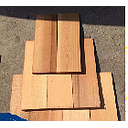Wooden Roofing, Red Cedar, L40 * W14.7 * H (0.25-1.5) cm, Shingle Wood