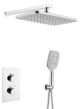 Thermostatic Hidden Shower-Brass