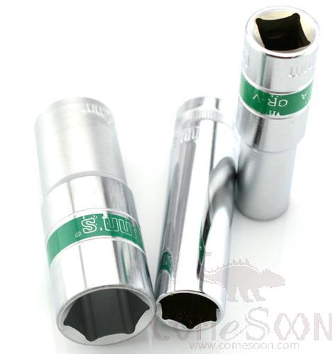 1/2" Six Point Long Socket 27mm, Chrome Vanadium Steel product image