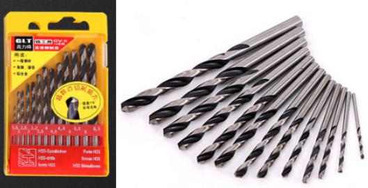 Straight Shank Twist Drill Bit for Metal 13pcs
