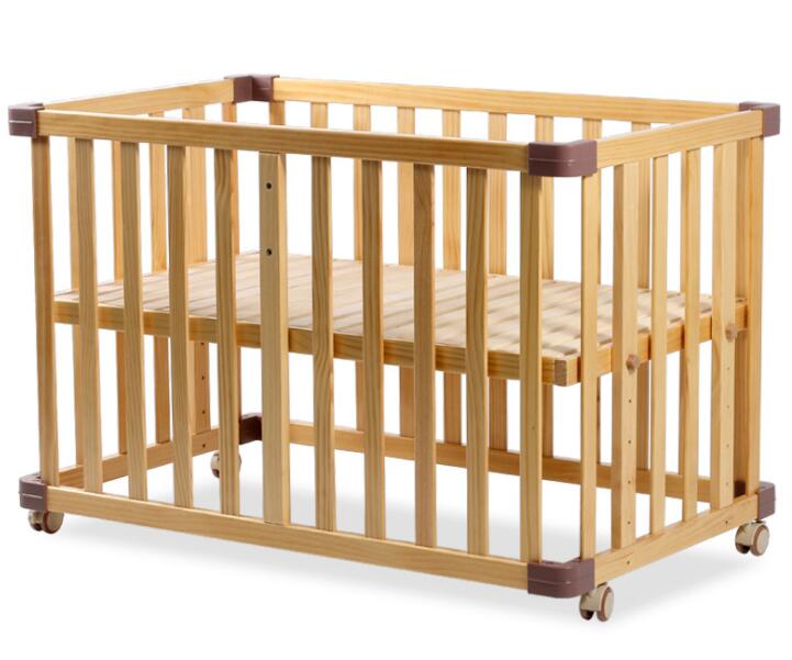 Baby Bed, Pine Solid Wood+ PP Glue  Baby Cot