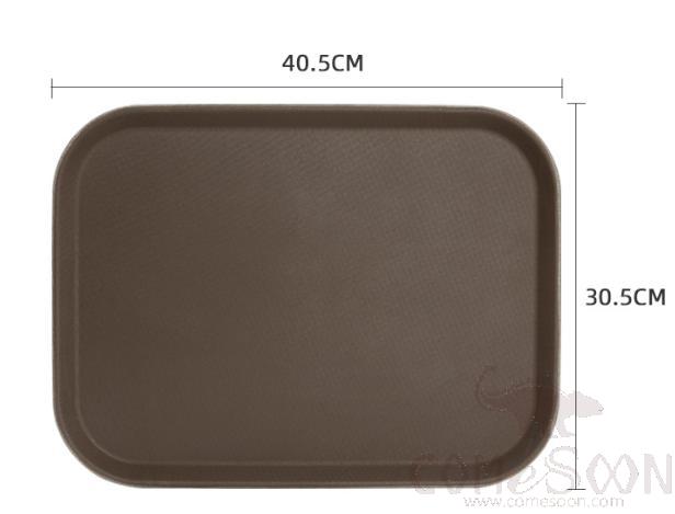 Rectangle Serving Tray, Rubber+ Toughened Glass Fiber, L40.5*W30.5cm