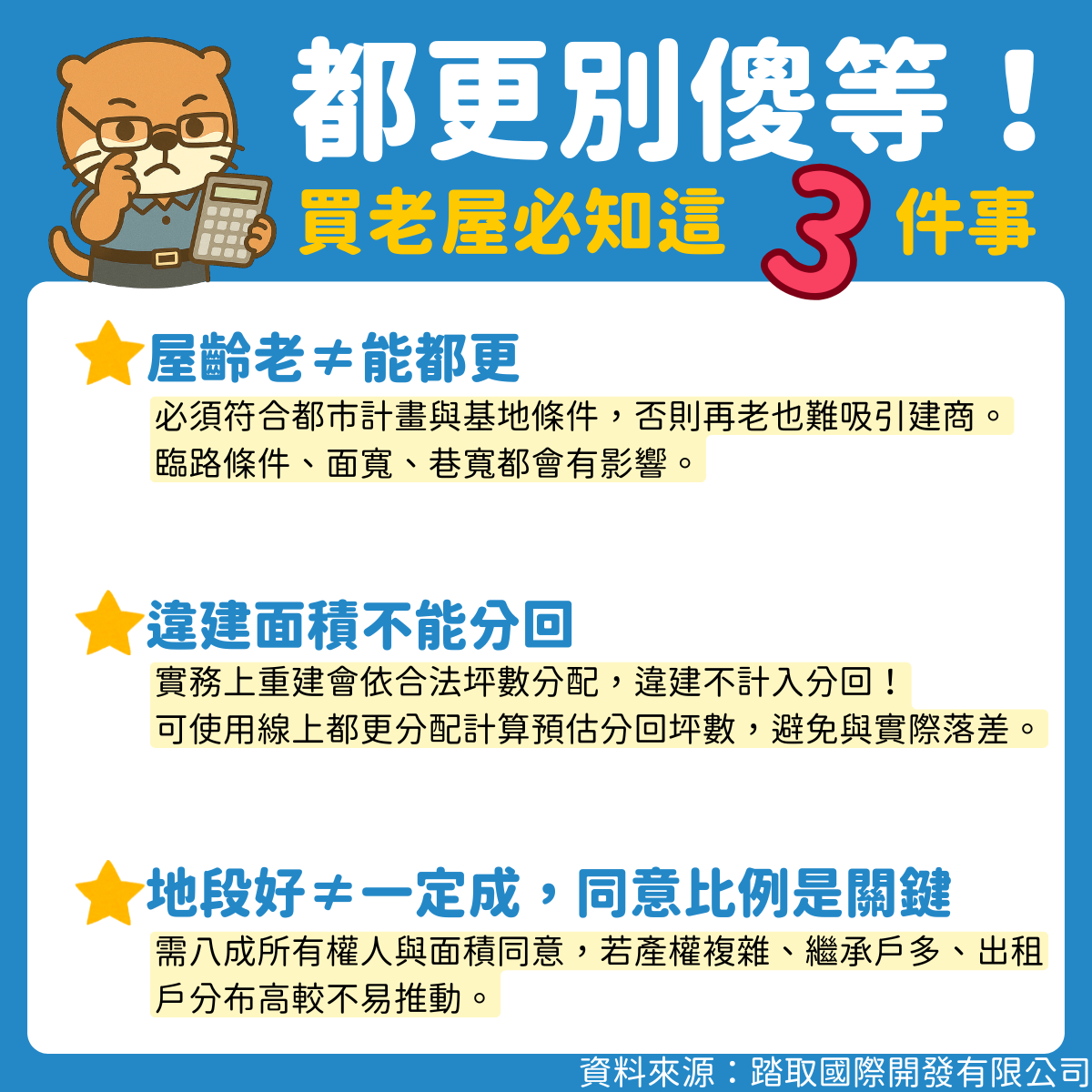 等到都更就發了？持有或想購入老屋必知這3件事！-踏取國際開發