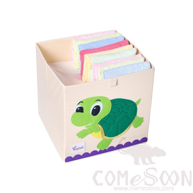 Linen Storage Basket-33*33*33cm, Waterproof Coating Canvas Linen+ Mdf Insert