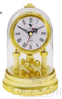 Trumpet - Bright Gold - Desktop Clock, PVC, L18 * W12.5 * H24.5cm