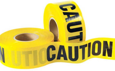 Yellow Fire and Ems Barricade Tape