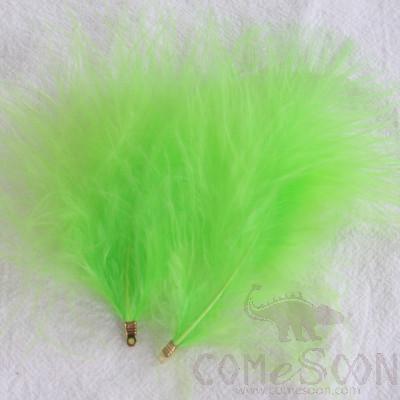 Full Velvet Turkey Feathers with Clip Fasteners, Ø10-12 cm