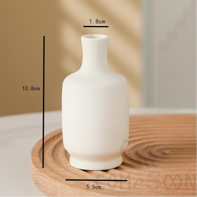 Vase, Ceramics, White, Φ5.5*H10.5cm