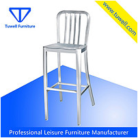 Navy Chair High Bar Navy Barstool Aluminum Chair Dining Chair Fashion Creative Outdoor Chair Tw1004-L