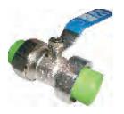 Ture union ball valve (socket type II)-green DN63
