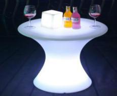 Led Table, PE Plastic, D58* H60cm