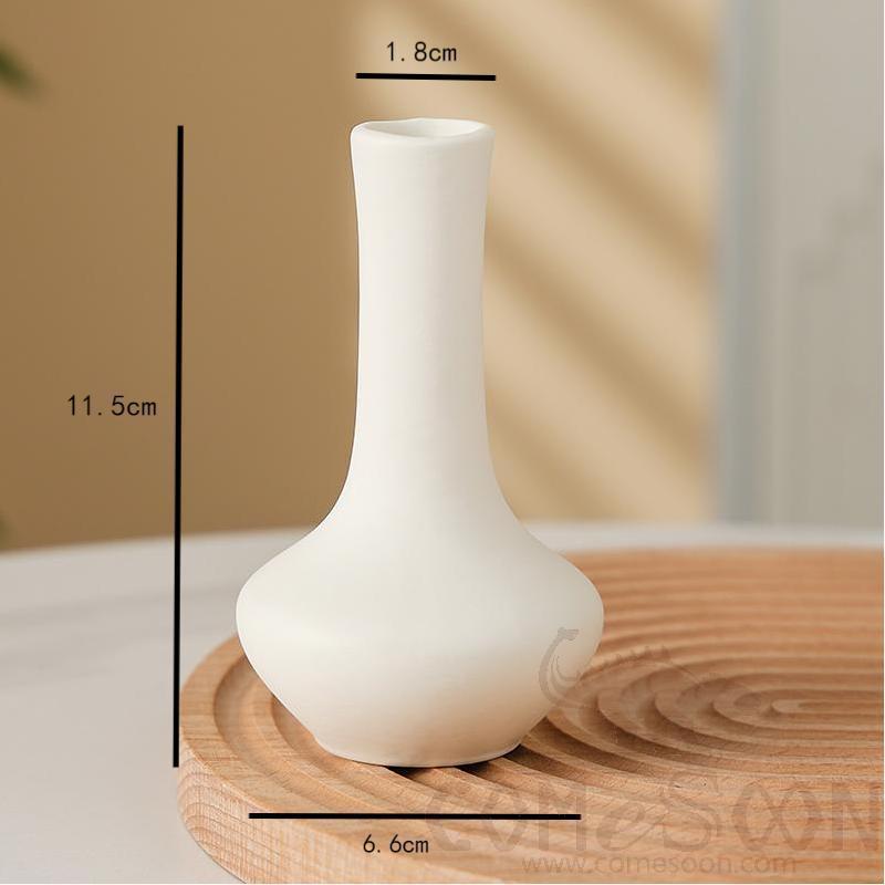 Vase, Ceramics, White, Φ6.6*H11.5cm