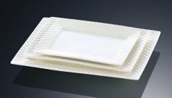 Grid White Tableware Yygrid Series- Plate 14"