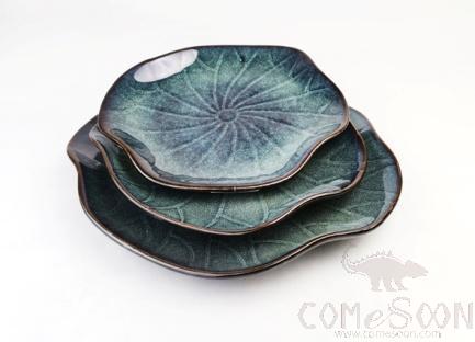 Mist Green 9" Lotus Leaf Plate