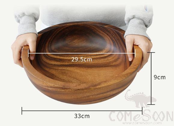 Wooden Bowl Φ33*H9cm