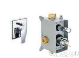 Concealed Shower Mixer, Copper