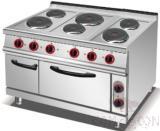 Electric 6-Hot Plate Cooker with Oven, Dimension:l1200*W900*H920mm, Power Supply:x 3+ 2.6 X3+ 4.8 Kw