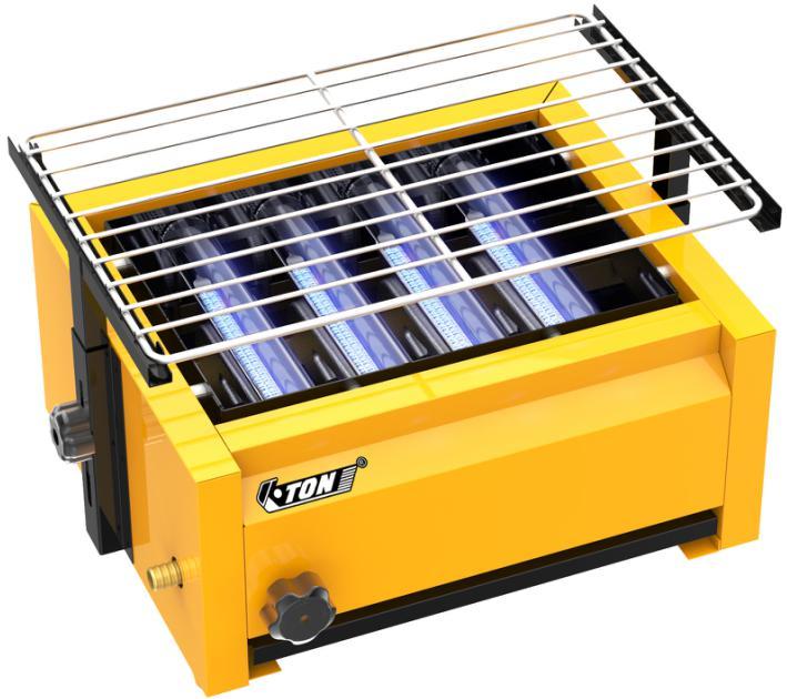 Stainless Steel Blue Diamond Gas Roaster 370*280*160mm