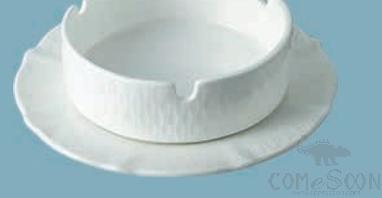Bonechina Poya Series Saucer for Ashtray