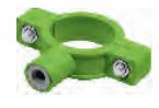 Pipe clamp I (without screws)-green dn75