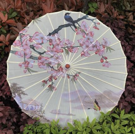 Oil Paper Umbrella, Silk Fabric, 82cm product image