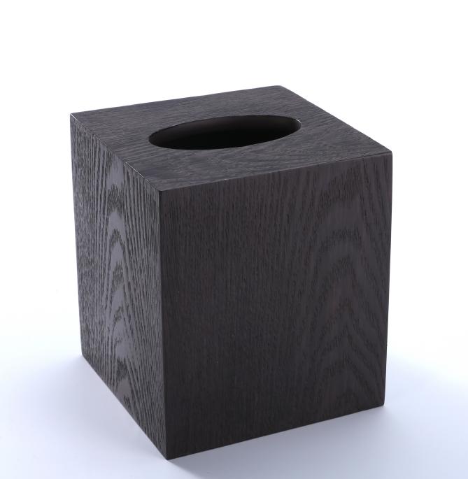 Square Tissue Box, Wood Resin, 130*130* 150 mm