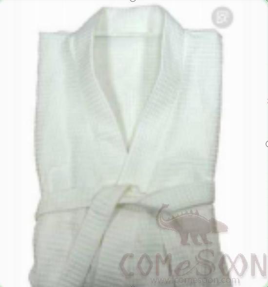 Bath Robe-
Waffle-
Cotton, 240gs
m, 135cm