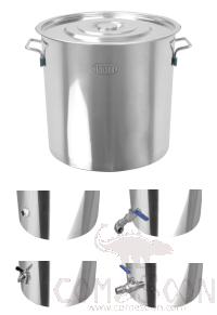 Stainless Steel Soup Bucket, 304 Ss, Ø400xh400mm, Thickness 1.2mm