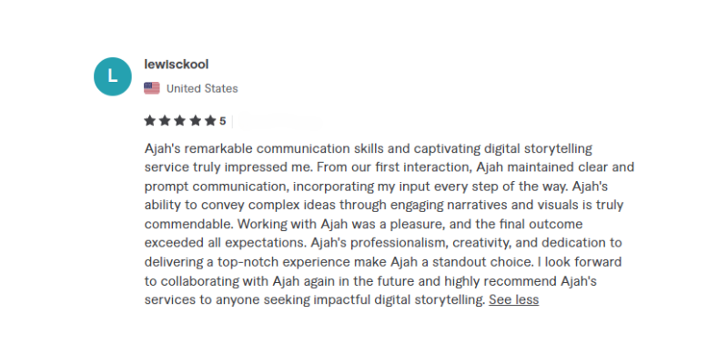 Visual Testimonial Frame