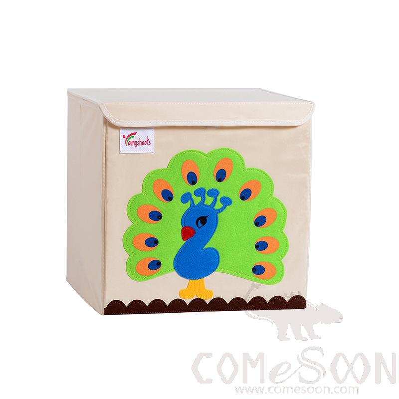 Linen Storage Basket-33*33*33cm, Waterproof Coating Canvas Linen+ Mdf Insert
