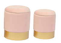Golden Storage Ottoman